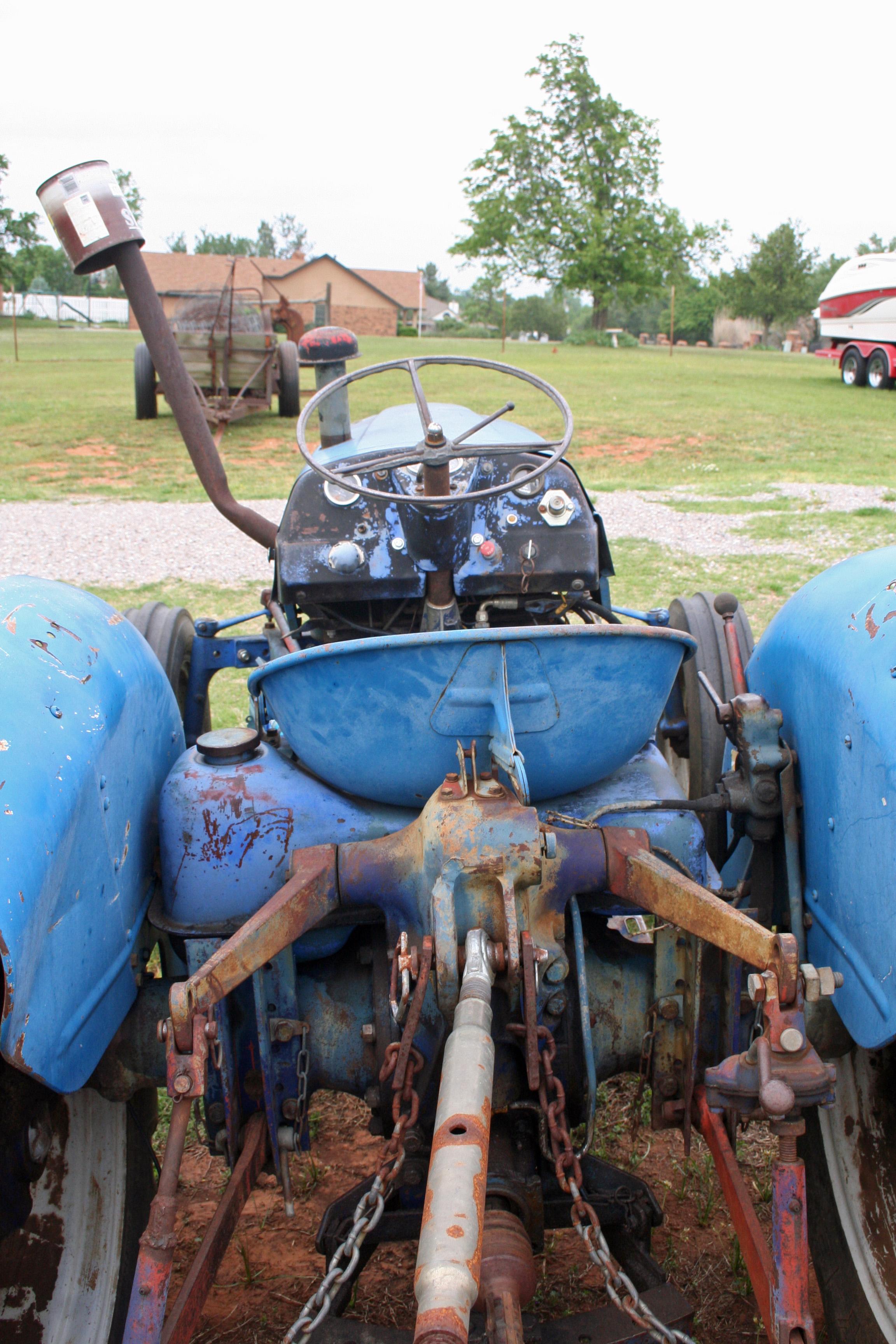 Leyland 154 Diesel Tractor and Box Blade