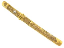 Very Rare Japanese Samurai Tanto Meji Armor Piercing Signed Blade