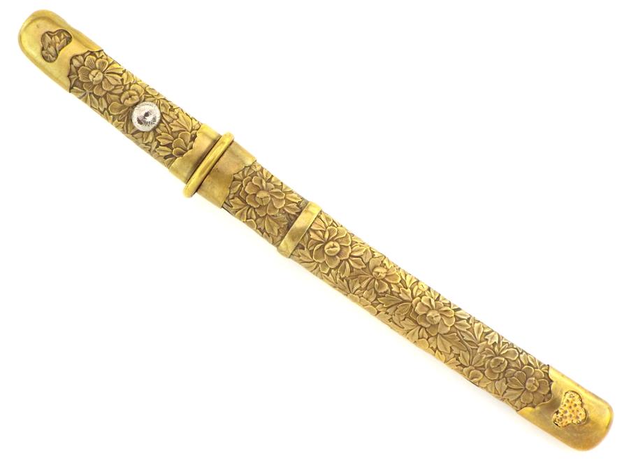 Very Rare Japanese Samurai Tanto Meji Armor Piercing Signed Blade