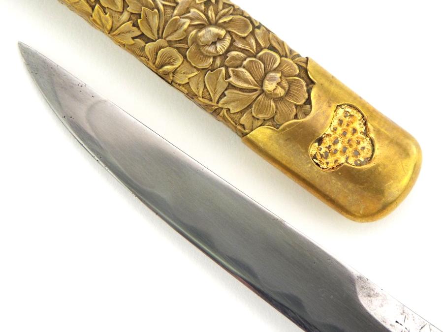 Very Rare Japanese Samurai Tanto Meji Armor Piercing Signed Blade
