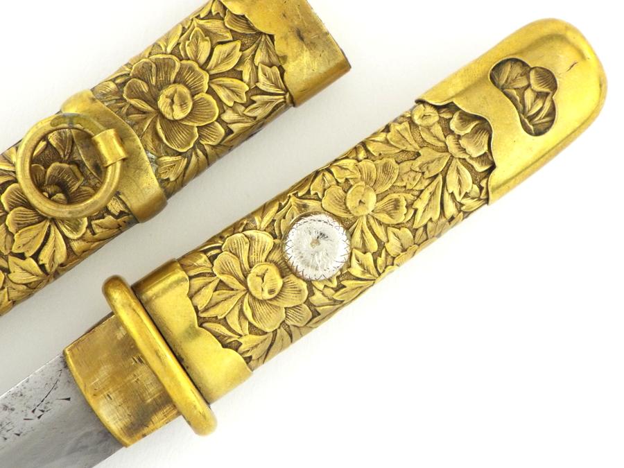 Very Rare Japanese Samurai Tanto Meji Armor Piercing Signed Blade