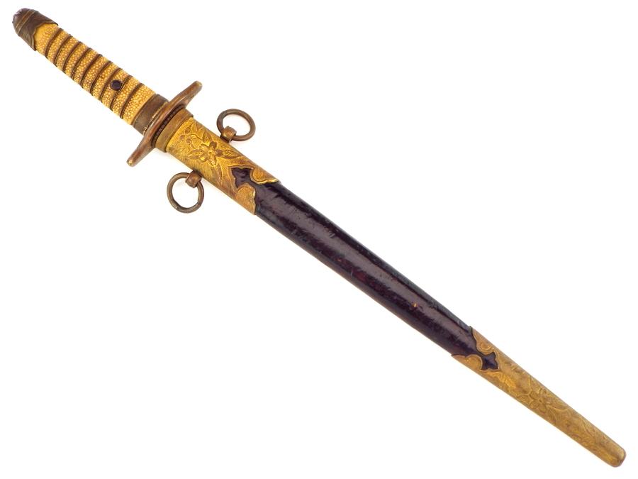 Japanese Imperial Navy WWI To WWII Officers Dagger Naval Dirk