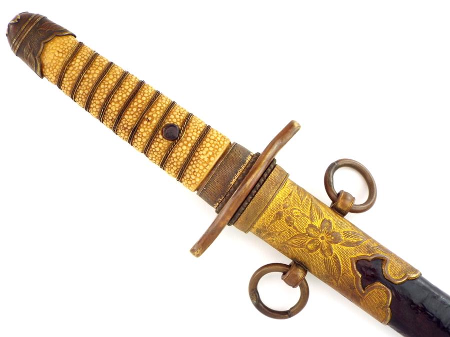 Japanese Imperial Navy WWI To WWII Officers Dagger Naval Dirk