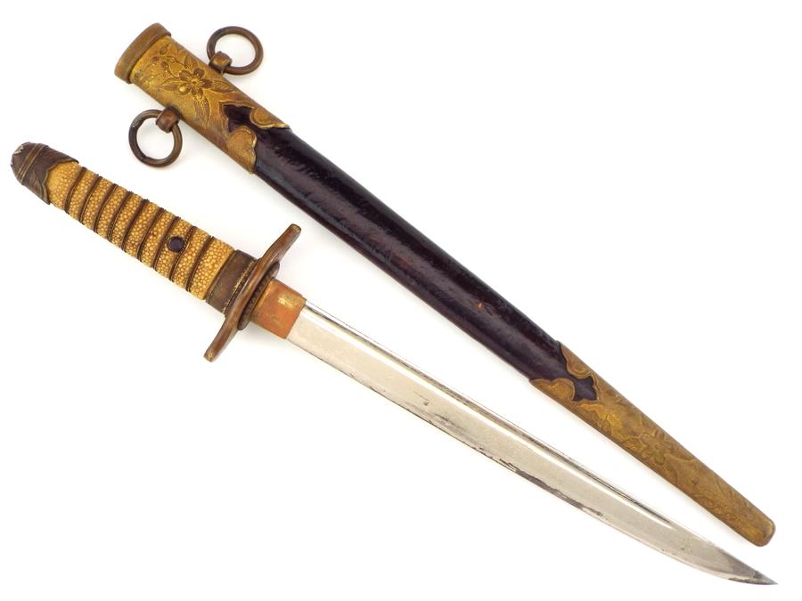 Japanese Imperial Navy WWI To WWII Officers Dagger Naval Dirk