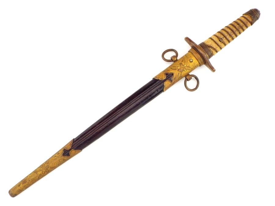 Japanese Imperial Navy WWI To WWII Officers Dagger Naval Dirk