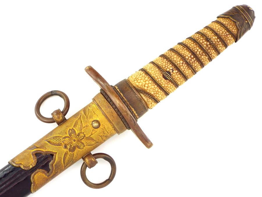 Japanese Imperial Navy WWI To WWII Officers Dagger Naval Dirk