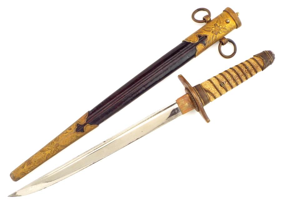 Japanese Imperial Navy WWI To WWII Officers Dagger Naval Dirk