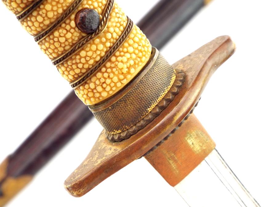 Japanese Imperial Navy WWI To WWII Officers Dagger Naval Dirk