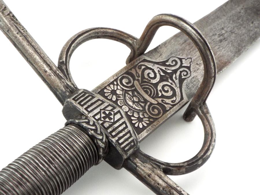 Fantastic Quality 17th C. Irish Or Scottish Broadsword Rapier With Celtic Style Decorations, Strong