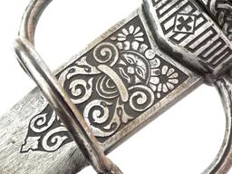 Fantastic Quality 17th C. Irish Or Scottish Broadsword Rapier With Celtic Style Decorations, Strong