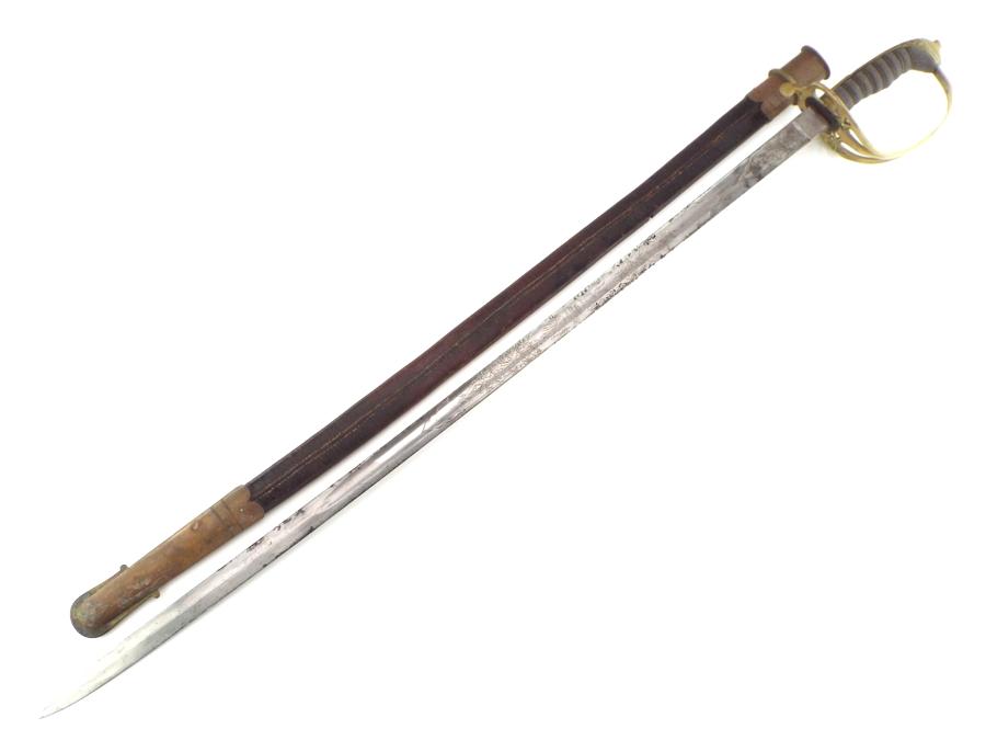 Antique 19th C. To Ww I English Officers Battle Sword By Phillips And Sons