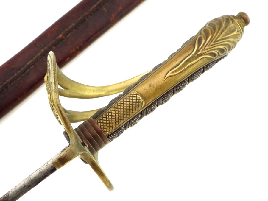 Antique 19th C. To Ww I English Officers Battle Sword By Phillips And Sons