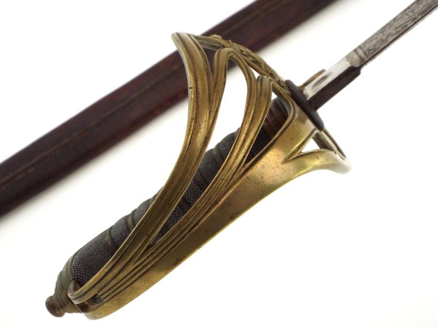 Antique 19th C. To Ww I English Officers Battle Sword By Phillips And Sons
