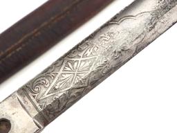 Antique 19th C. To Ww I English Officers Battle Sword By Phillips And Sons