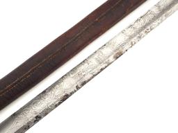 Antique 19th C. To Ww I English Officers Battle Sword By Phillips And Sons