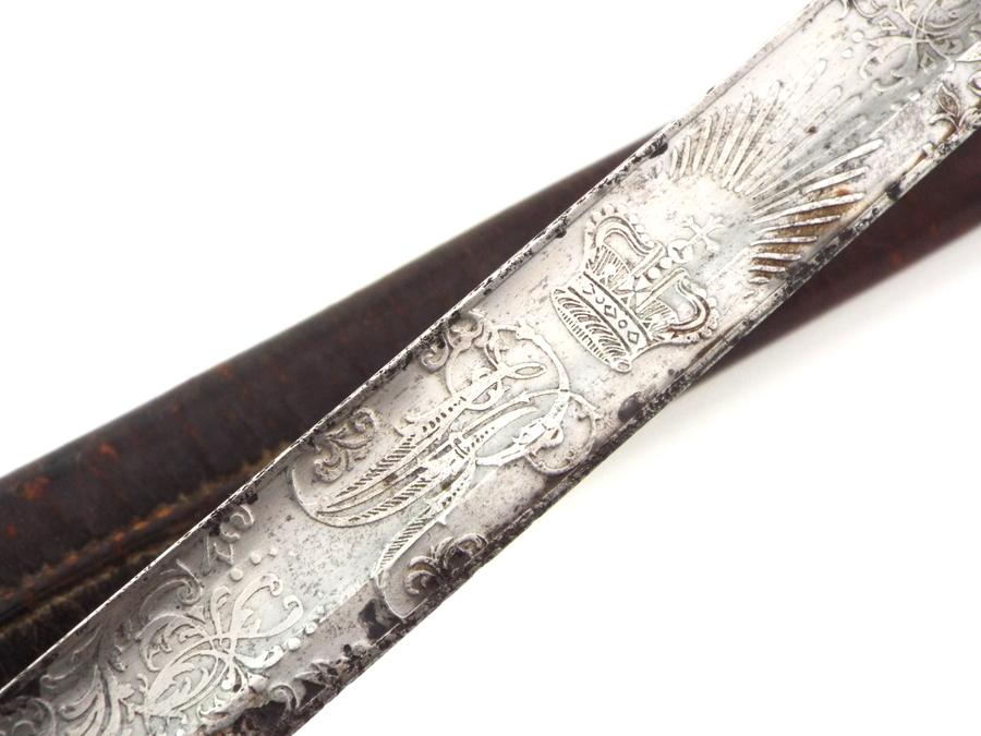 Antique 19th C. To Ww I English Officers Battle Sword By Phillips And Sons
