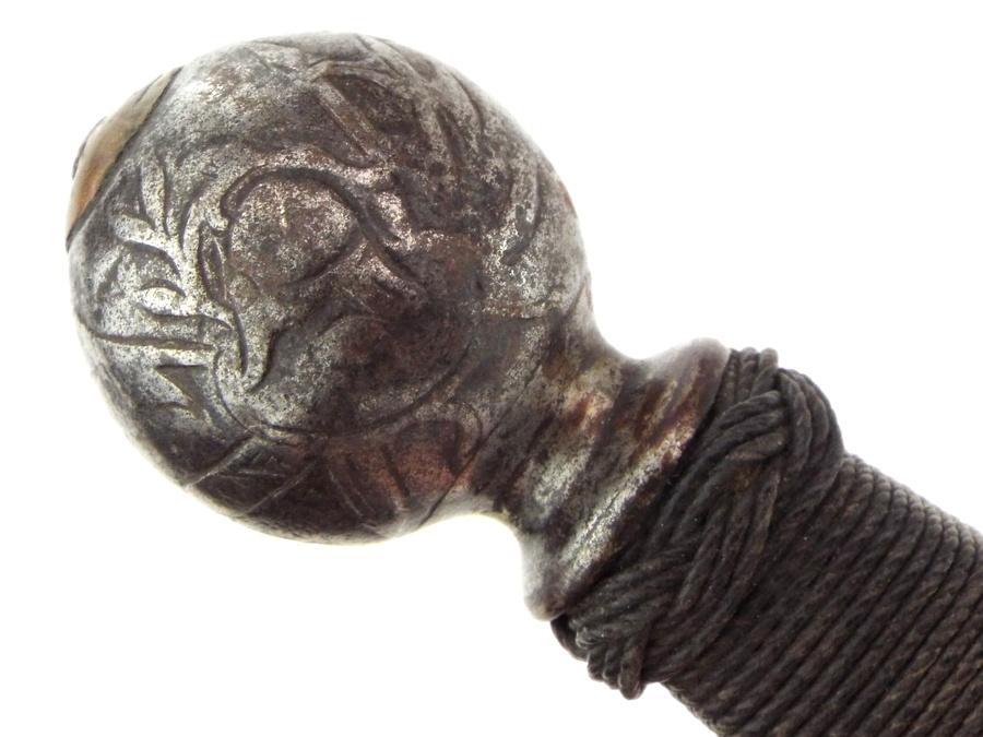 Unusual 17th-early 18th C. French Or English Gentleman's Dagger Dirk Fighting Knife With Chiseled St