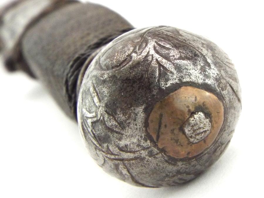 Unusual 17th-early 18th C. French Or English Gentleman's Dagger Dirk Fighting Knife With Chiseled St