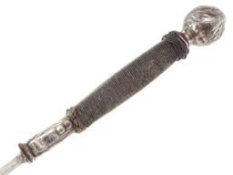 Unusual 17th-early 18th C. French Or English Gentleman's Dagger Dirk Fighting Knife With Chiseled St