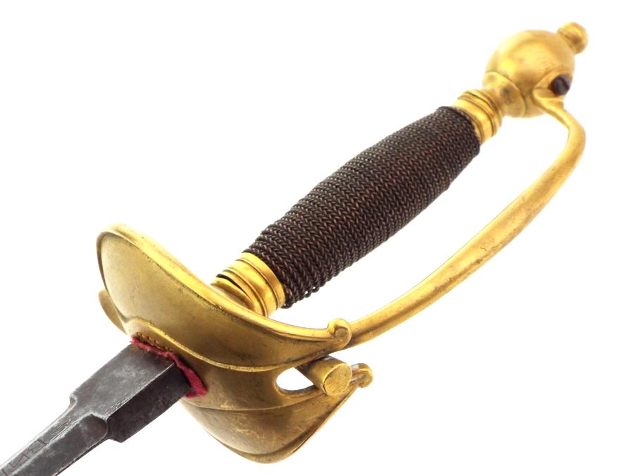 Rare 18th C. Russian High Rank Queens Own Officers Rapier Sword, Engraved VIVAT ELIZABETH THE GREAT