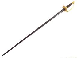 Rare 18th C. Russian High Rank Queens Own Officers Rapier Sword, Engraved VIVAT ELIZABETH THE GREAT