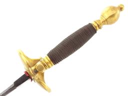 Rare 18th C. Russian High Rank Queens Own Officers Rapier Sword, Engraved VIVAT ELIZABETH THE GREAT