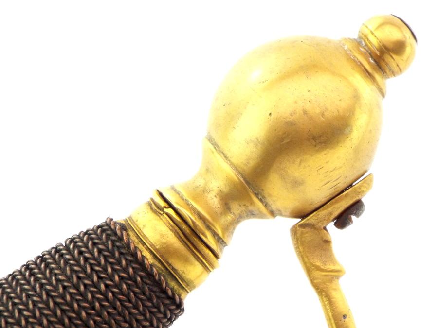 Rare 18th C. Russian High Rank Queens Own Officers Rapier Sword, Engraved VIVAT ELIZABETH THE GREAT