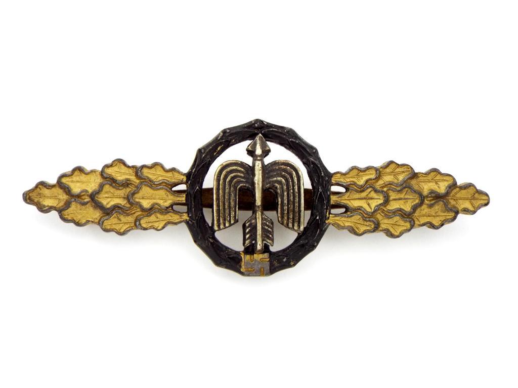 German Wwii Luftwaffe Night Fighter Clasp In Gold