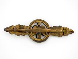 German Wwii Luftwaffe Night Fighter Clasp In Gold