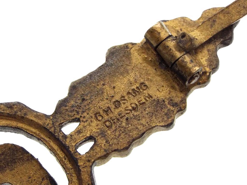German Wwii Luftwaffe Night Fighter Clasp In Gold