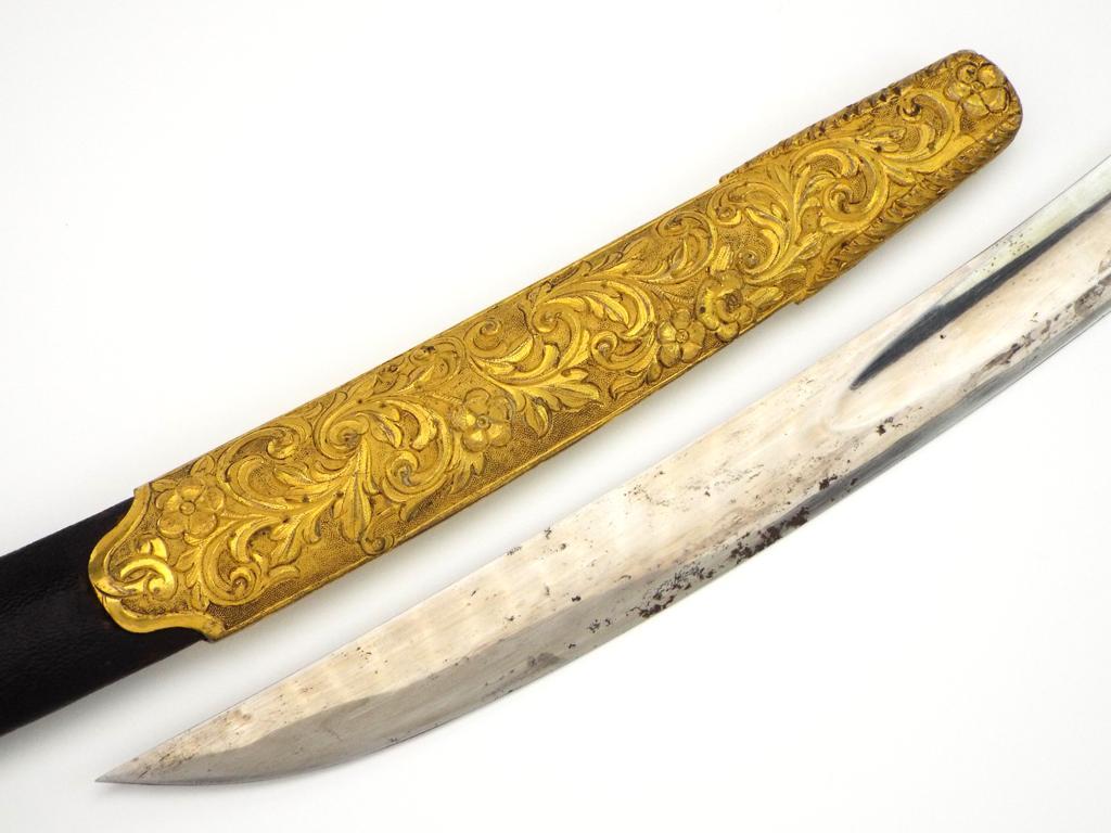 State Of The Art British Hussar Regiment Generalâ€™s Or Top Diplomat Mameluke Sabre With Gilt Chisel