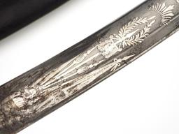 State Of The Art British Hussar Regiment Generalâ€™s Or Top Diplomat Mameluke Sabre With Gilt Chisel