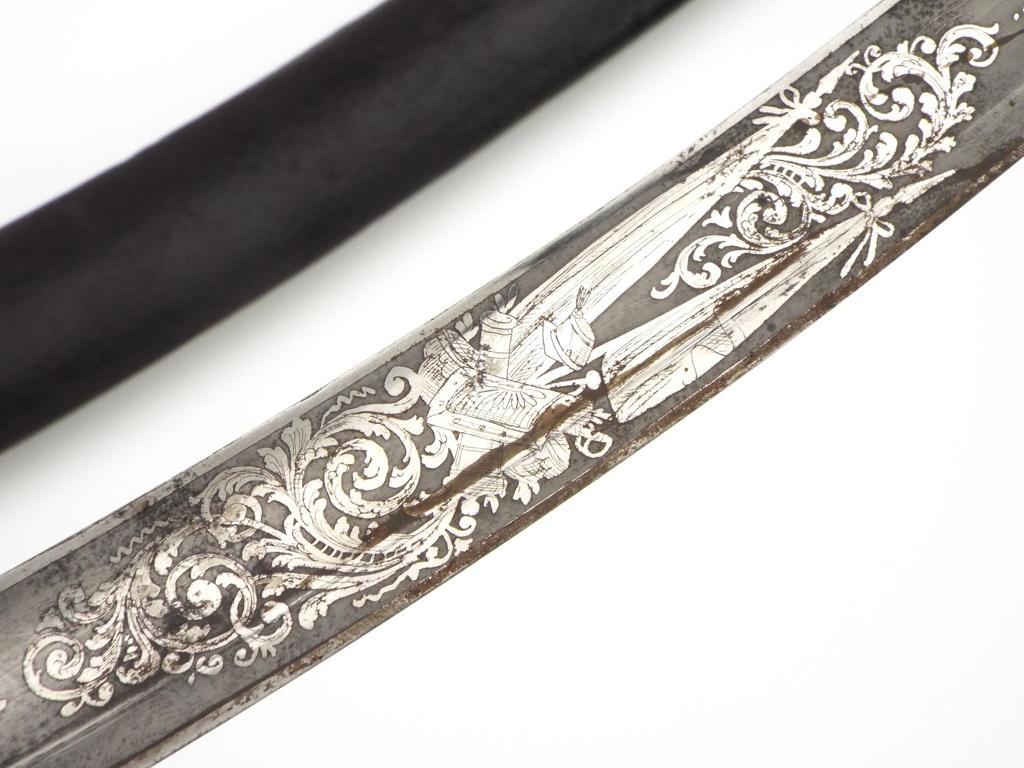 State Of The Art British Hussar Regiment Generalâ€™s Or Top Diplomat Mameluke Sabre With Gilt Chisel