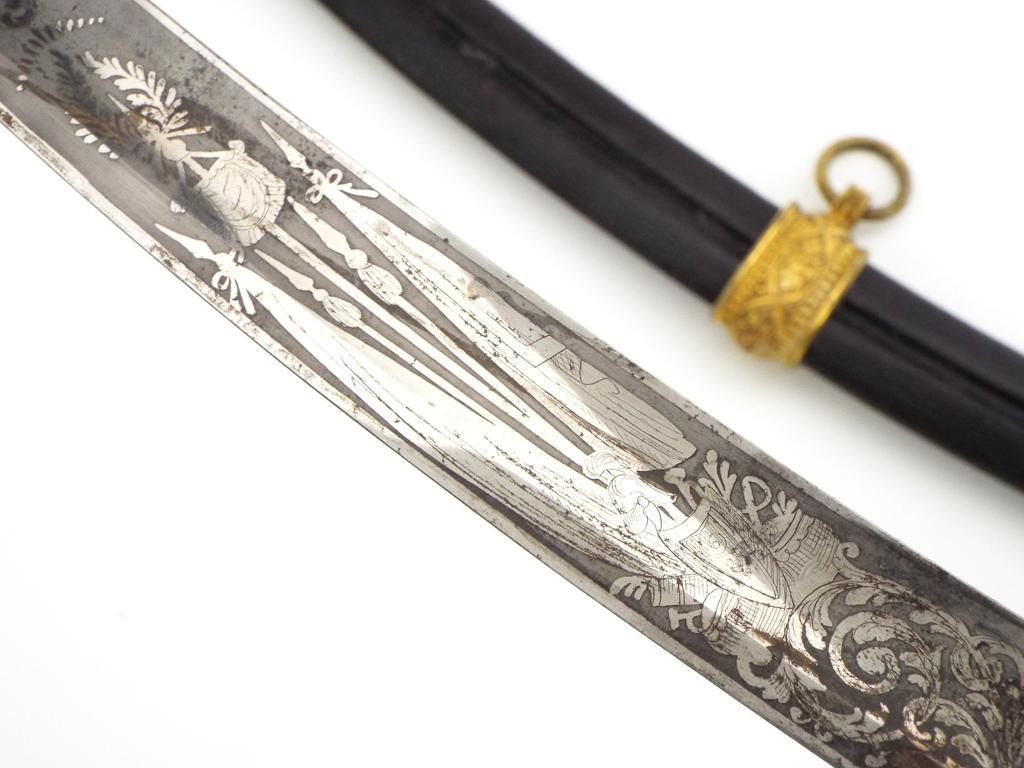 State Of The Art British Hussar Regiment Generalâ€™s Or Top Diplomat Mameluke Sabre With Gilt Chisel
