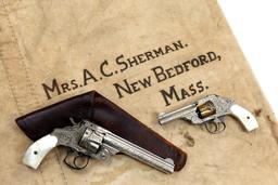 Whaling Captain Albert Shermans 2 Engraved Smith & Wesson .44 Double Action And .38 Safety Revolvers
