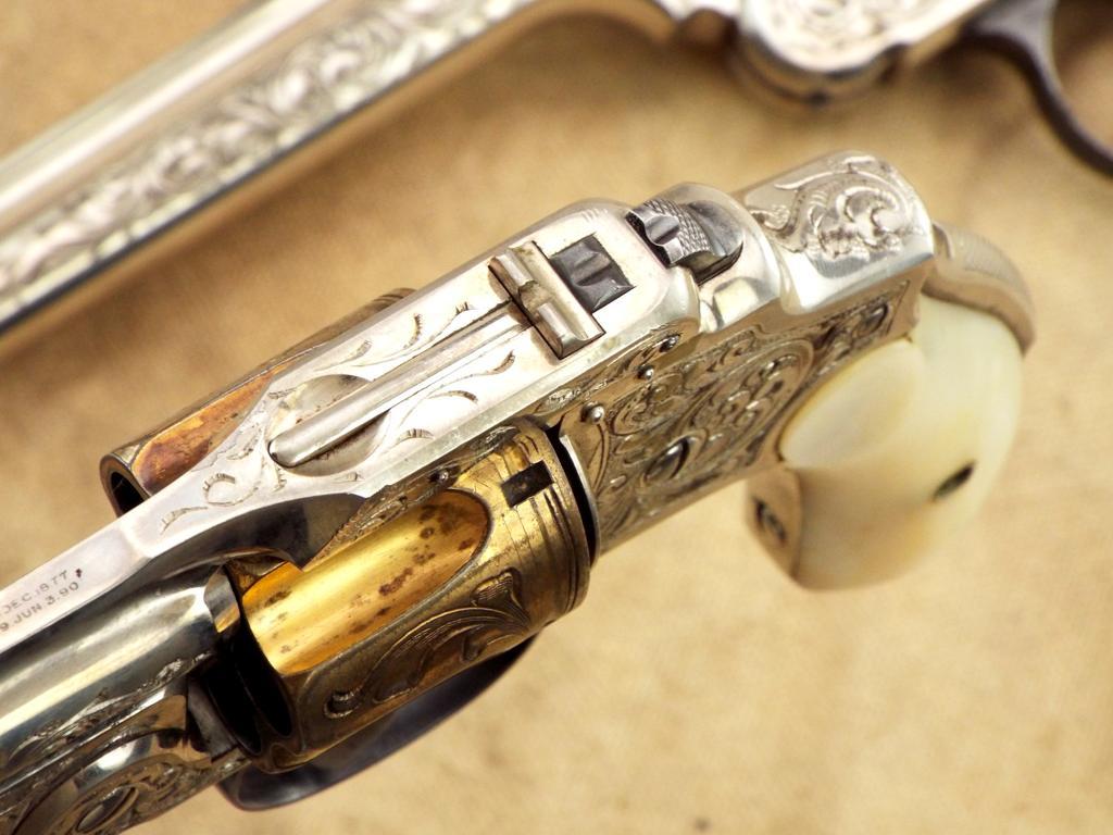 Whaling Captain Albert Shermans 2 Engraved Smith & Wesson .44 Double Action And .38 Safety Revolvers