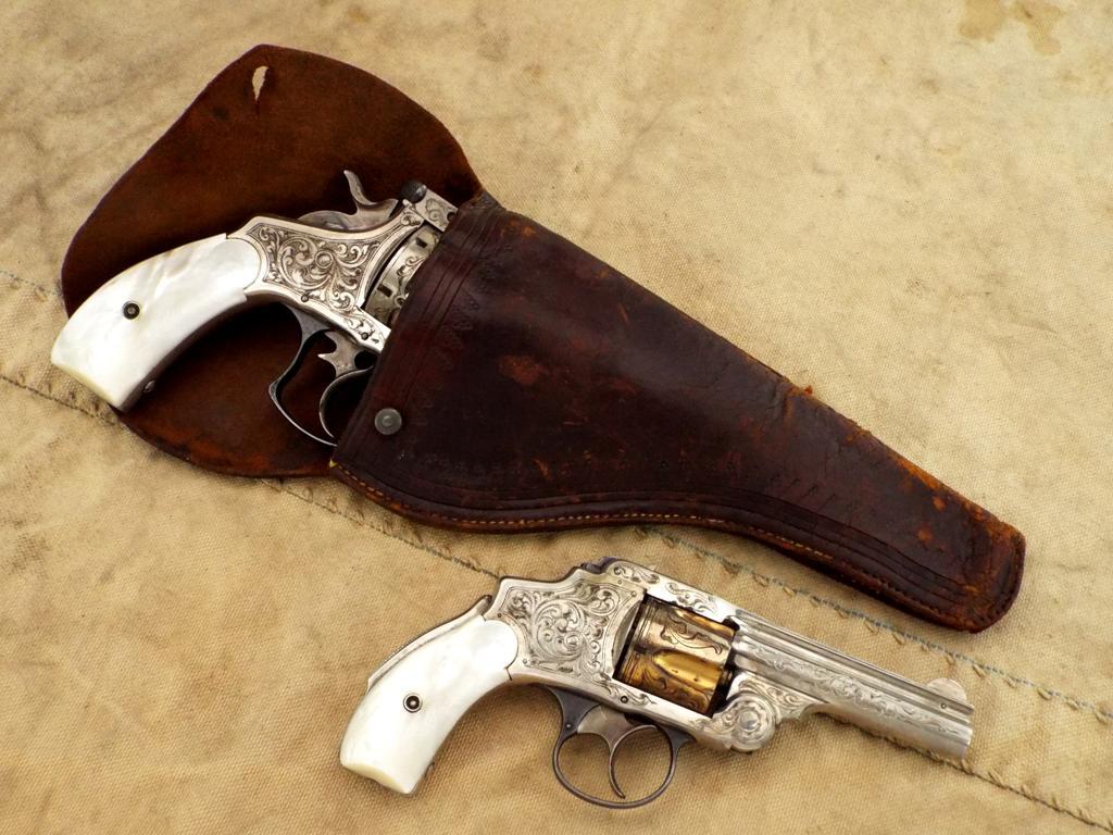 Whaling Captain Albert Shermans 2 Engraved Smith & Wesson .44 Double Action And .38 Safety Revolvers