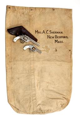 Whaling Captain Albert Shermans 2 Engraved Smith & Wesson .44 Double Action And .38 Safety Revolvers