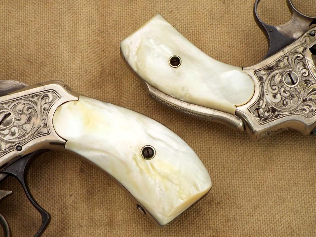 Whaling Captain Albert Shermans 2 Engraved Smith & Wesson .44 Double Action And .38 Safety Revolvers