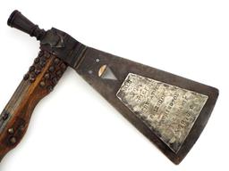 Massive Native American Presentation To Chief Redfeather Pipe Tomahawk