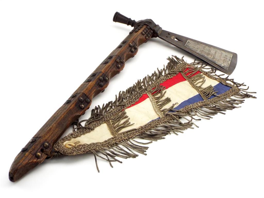 Massive Native American Presentation To Chief Redfeather Pipe Tomahawk