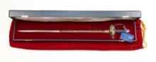 Cased Silver Limited Presentation 7-1000 American Independence Sword By Wilkinson