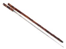 American Civil War era Sword Cane, Fine Etched Blade