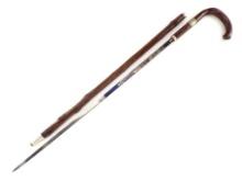 19th. C. Spanish Gentleman's Walking Sword Cane