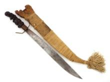 Antique Philippine Moro Warriors Sword, Nice Carved Handle