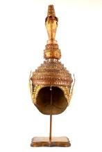 Antique Thai Ceremonial Gilt Dance Headdress