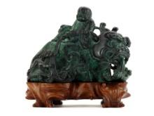 Antique Chinese Foo Dog Lion Statue