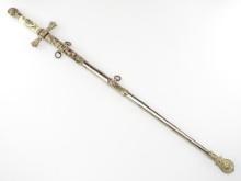 Antique American 19th C. Masonic Fraternal Presentation Sword, FINE Hilt