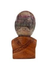 Antique Japanese Hand Carved Statue