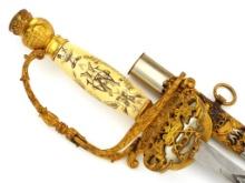 Very Fancy Antique Ceremonial Odd Fellow Sword